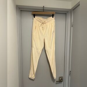 Women’s Slim Jogger Adidas Velvet Cream Drawstring Jogger Pants